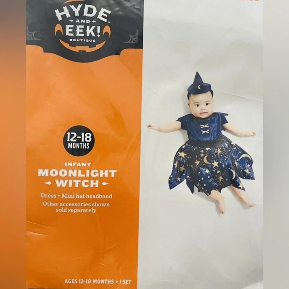 HYDE & EEK! MOONLIGHT WITCH GIRL COSTUME- SIZE 12M - 18M (NEW WITH TAGS)